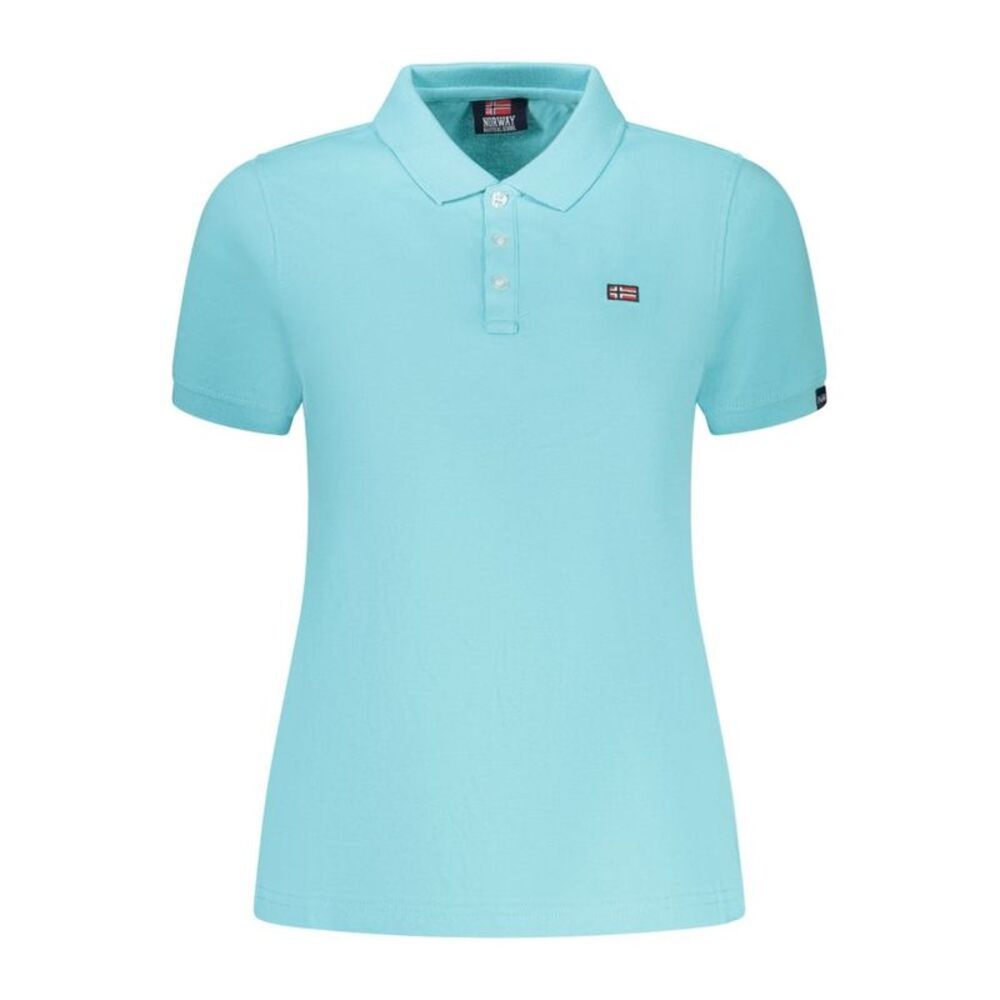 Norway 1963 Azzurro Cotton Womens Polo